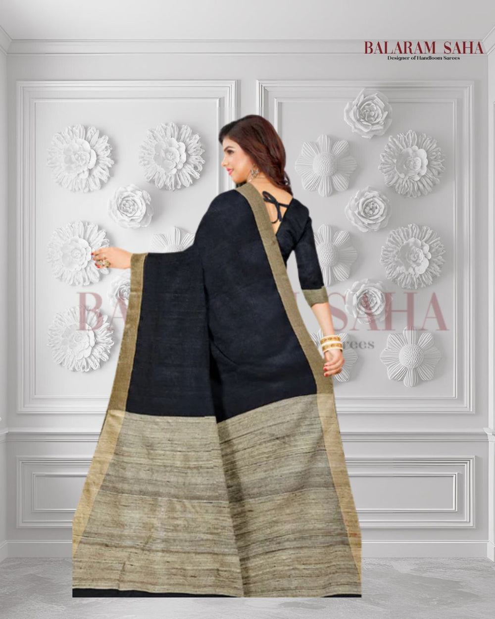 Balaram Saha's Cotton Chronicles: Black Handloom Soft Cotton Saree (handloom saree, cotton saree, handloom cotton saree, balaram saha online, handloom sarees, balaram saha handloom saree store photos, balaram saha handloom saree store, cotton handloom saree, bengal handloom sarees, pure cotton, cotton saree for women, cotton saree online)  https://www.aol.com/