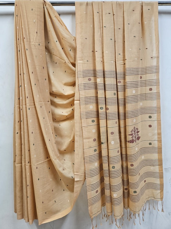 Beige Handspun Handwoven Cotton Jamdani Saree Balaram Saha - (handloom saree, jamdani saree, jamdani sarees, cotton jamdani saree, jamdani cotton saree, handloom cotton saree, balaram saha online, jamdani saree online, soft jamdani saree)  https://european-union.europa.eu/index_en