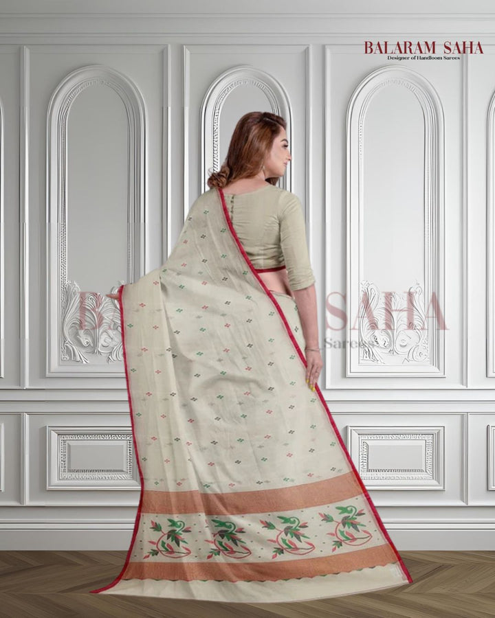 Classic White & Red Handloom Cotton Jamdani Saree by Balaram Saha - (handloom saree, cotton saree, handloom cotton saree, balaram saha online, handloom sarees, balaram saha handloom saree store photos, balaram saha handloom saree store, cotton handloom saree, bengal handloom sarees, pure cotton, cotton saree for women, cotton saree online)    https://www.canada.ca/