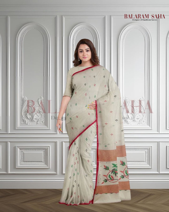 Classic White & Red Handloom Cotton Jamdani Saree by Balaram Saha - (handloom saree, cotton saree, handloom cotton saree, balaram saha online, handloom sarees, balaram saha handloom saree store photos, balaram saha handloom saree store, cotton handloom saree, bengal handloom sarees, pure cotton, cotton saree for women, cotton saree online)     https://www.redbull.com/in-en