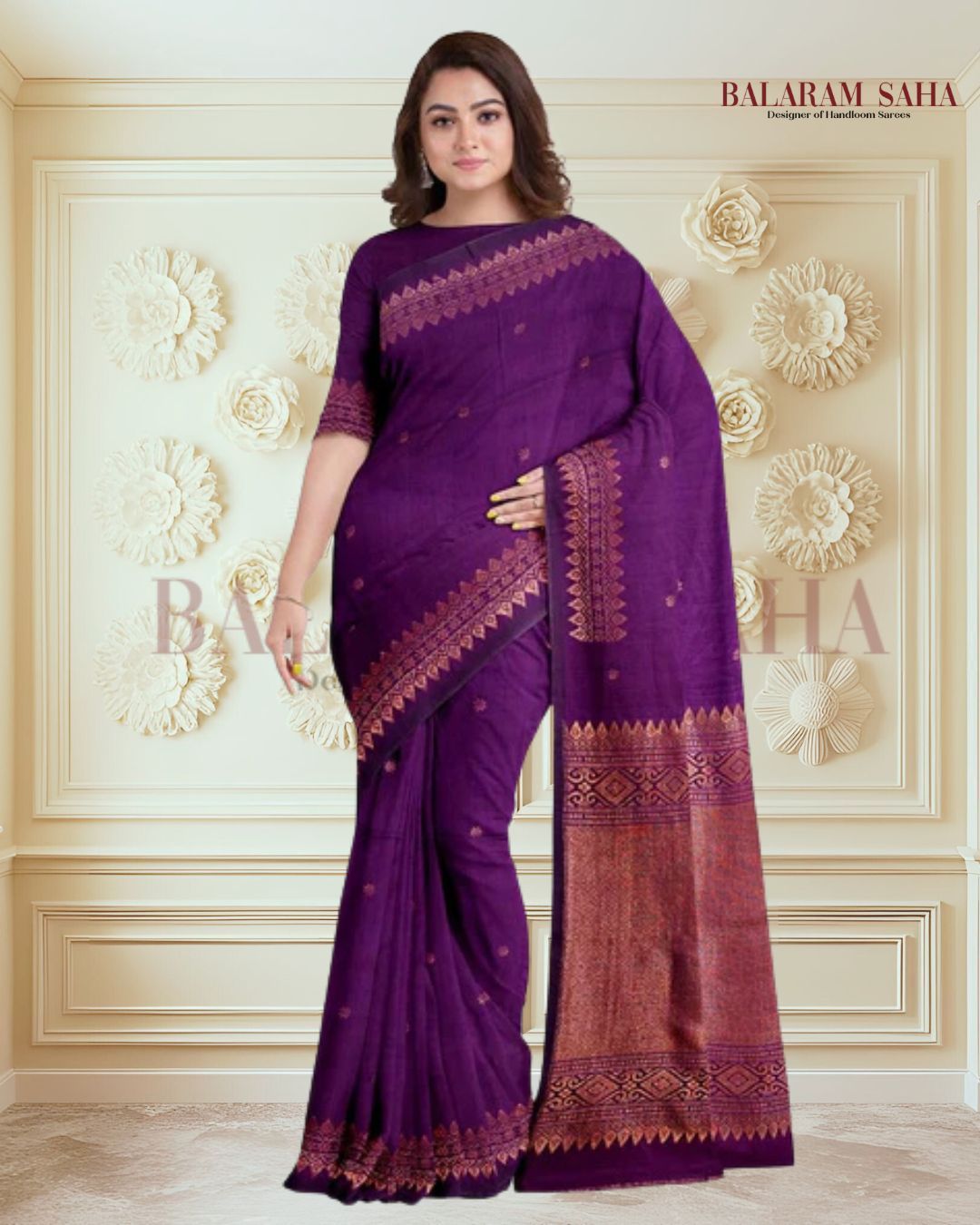 Deep Purple & Copper Zari Reign: Handloom Cotton Banarasi by Balaram Saha (handloom saree, cotton saree, handloom cotton saree, balaram saha online, handloom sarees, balaram saha handloom saree store photos, balaram saha handloom saree store, cotton handloom saree, bengal handloom sarees, pure cotton, Zari border, handloom cotton saree with zari border, soft cotton saree with zari border, cotton saree for women, cotton saree online)   https://www.scribd.com/
