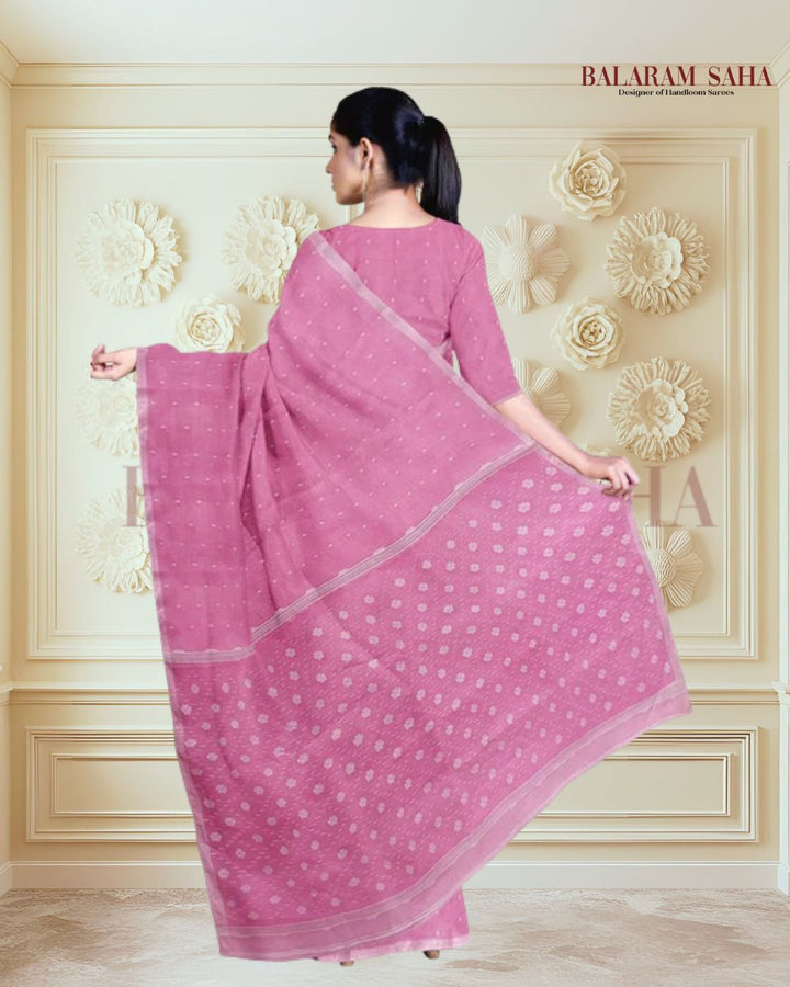 Exquisite Pink & White Handwoven Cotton Jamdani Saree By Balaram Saha - (handloom saree, cotton saree, handloom cotton saree, balaram saha online, handloom sarees, balaram saha handloom saree store photos, balaram saha handloom saree store, cotton handloom saree, bengal handloom sarees, pure cotton, cotton saree for women, cotton saree online)     https://www.dw.com/