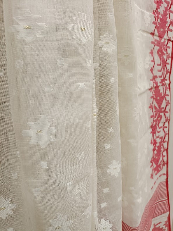 Cotton Bangladeshi Dhakai Jamdani saree Balaram Saha