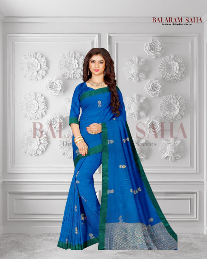 Handloom Heaven: Balaram Saha's Blue & Green Premium Handloom Cotton Saree (handloom saree, cotton saree, handloom cotton saree, balaram saha online, handloom sarees, balaram saha handloom saree store photos, balaram saha handloom saree store, cotton handloom saree, bengal handloom sarees, pure cotton, cotton saree for women, cotton saree online)   https://www.pearltrees.com/