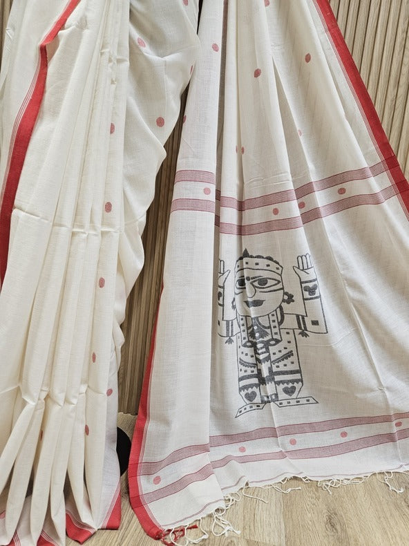 Jagannath Handloom Handspun Handwoven jamdani Saree Balaram Saha