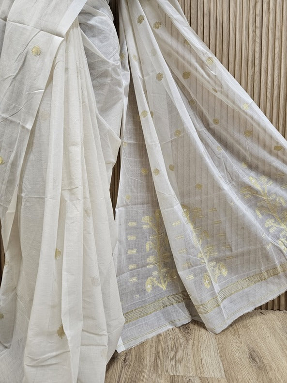 Off-White & Gold Handwoven Cotton Jamdani Saree -  (handloom saree, jamdani saree, jamdani sarees, cotton jamdani saree, jamdani cotton saree, handloom cotton saree, balaram saha online, jamdani saree online, soft jamdani saree, dhakai jamdani saree, dhakai jamdani saree, Jamdani Border Saree, handloom saree, balaram saha saree, balaram saha gariahat)
www.behance.net