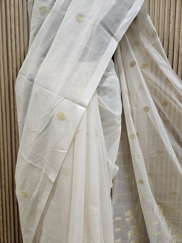 Off-White & Gold Handwoven Cotton Jamdani Saree -  (handloom saree, jamdani saree, jamdani sarees, cotton jamdani saree, jamdani cotton saree, handloom cotton saree, balaram saha online, jamdani saree online, soft jamdani saree, dhakai jamdani saree, dhakai jamdani saree, Jamdani Border Saree, handloom saree, balaram saha saree, balaram saha gariahat)
www.soundcloud.com