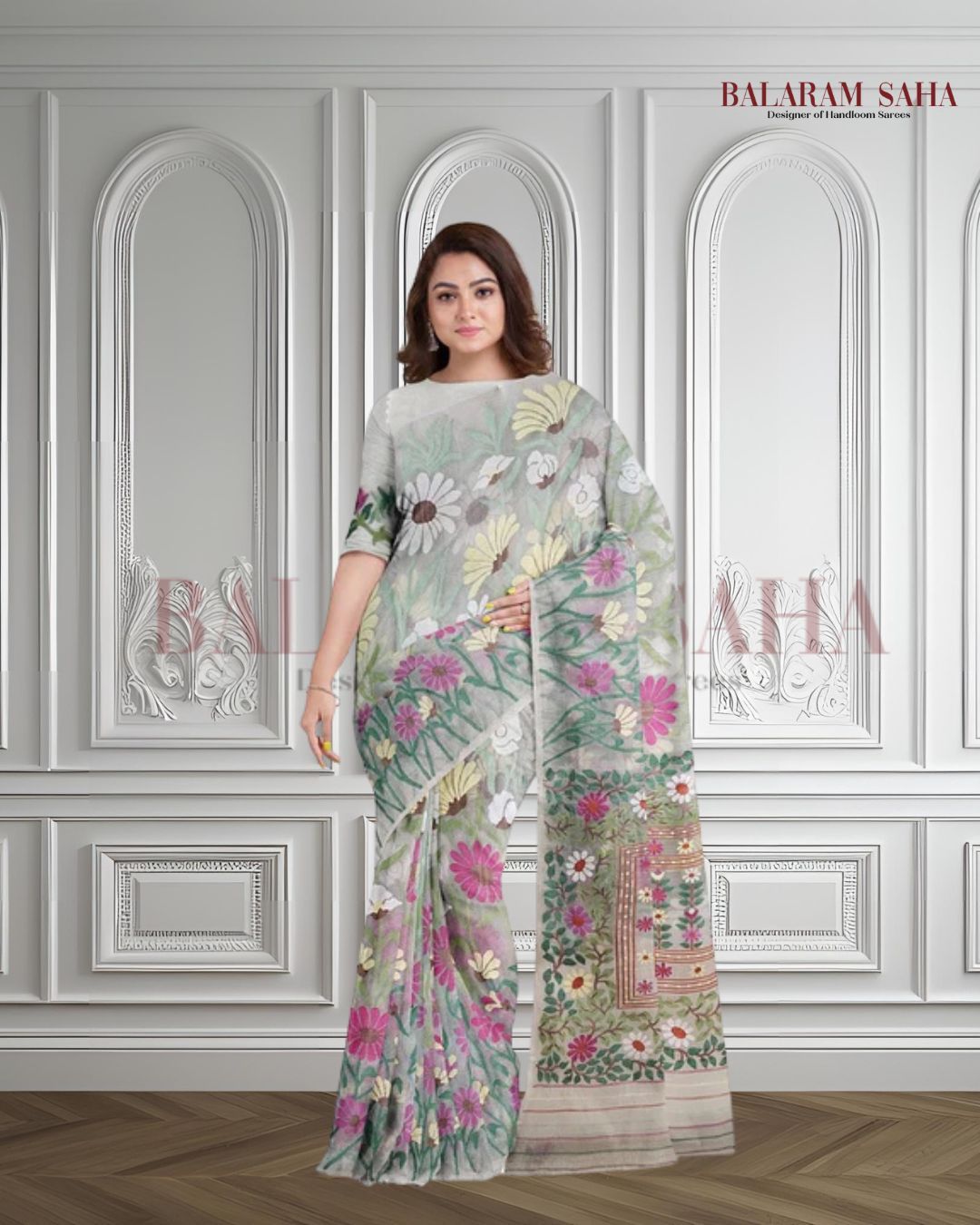 Off-White & Multicolor Sunflower Muslin Silk Jamdani Saree (muslin silk saree, jamdani saree, jamdani sarees, cotton jamdani saree, jamdani cotton saree, handloom cotton saree, balaram saha online, jamdani saree online, soft jamdani saree, muslin silk)   https://www.ca.gov/