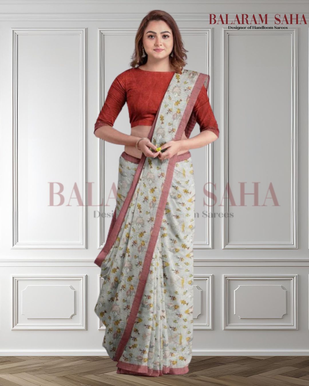 Off-White & Red Premium Handloom Cotton Saree (Fish Print) Balaram Saha - (handloom saree, cotton saree, handloom cotton saree, balaram saha online, handloom sarees, cotton handloom saree, bengal handloom sarees, pure cotton, cotton saree for women, cotton saree online)   https://www.ig.com.br/
