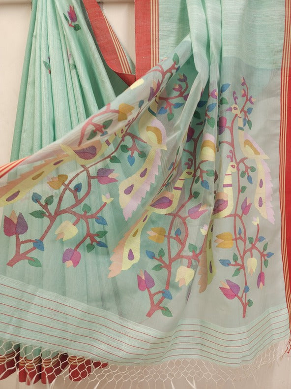 Sea Green Color Handloom Matka Silk Saree (handloom saree, silk saree, handloom silk saree, balaram saha online, silk sarees, balaram saha handloom saree store photos, balaram saha handloom saree store, silk handloom saree, bengal handloom sarees, pure silk, matka silk saree, matka silk, silk saree online)    https://www.wikipedia.org/