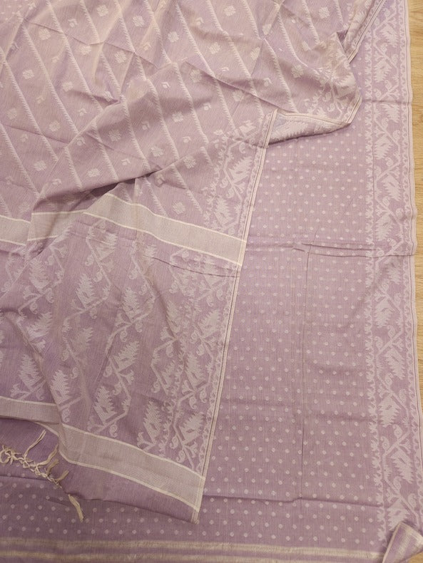 Soft Mauve Serenity 2 Piece Cotton Jamdani Kurta & Dupatta Set  https://github.com/