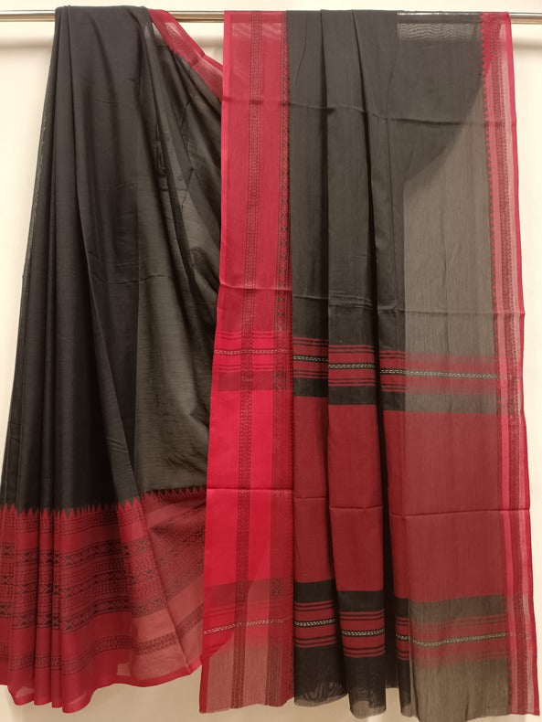 Soft Handloom Traditional Dhonekali Cotton Saree By Balaram Saha - (handloom saree, cotton saree, handloom cotton saree, balaram saha online, handloom sarees, balaram saha handloom saree store photos, balaram saha handloom saree store, cotton handloom saree, bengal handloom sarees, pure cotton, cotton saree for women, cotton saree online)