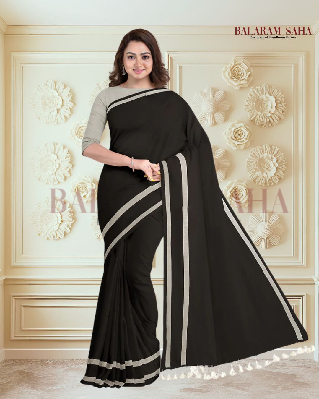 Soft Handloom Mull Cotton Saree Variety of Color Balaram Saha