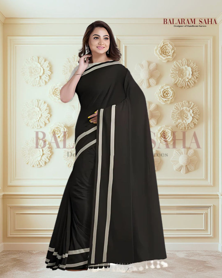 Soft Handloom Mull Cotton Saree Variety of Color Balaram Saha