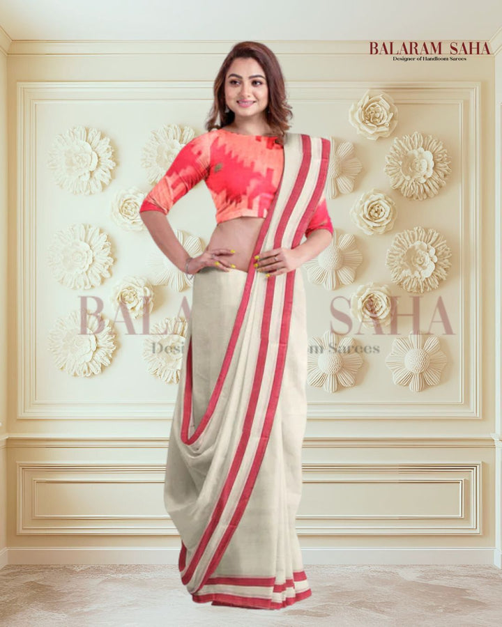 Soft Handloom Mull Cotton Saree Variety of Color Balaram Saha