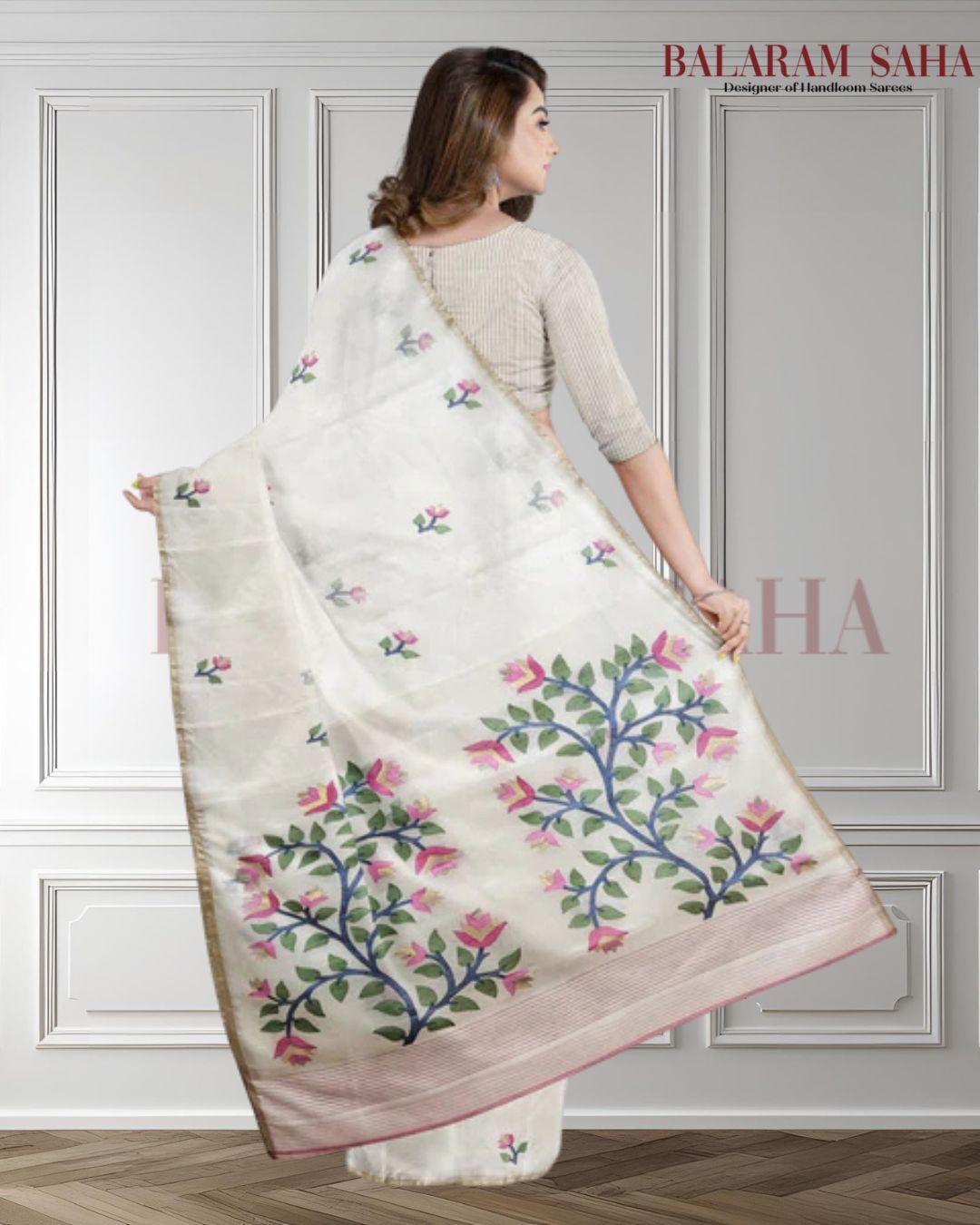 The Off-White Muslin Silk Jamdani Saree (handloom saree, silk saree, handloom silk saree, balaram saha online, silk sarees, balaram saha handloom saree store photos, balaram saha handloom saree store, silk handloom saree, bengal handloom sarees, pure silk, muslin silk saree, silk saree online, muslin silk, jamdani saree)   http://www.about.me/