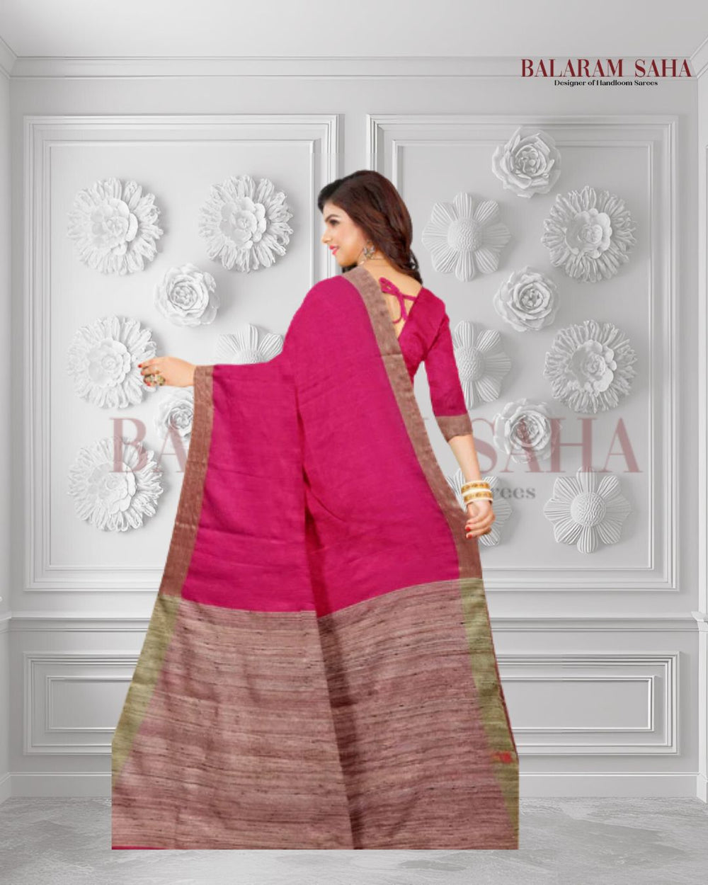 Timeless Textiles: Balaram Saha's Saree Rani Pink Handloom Cotton Saree (handloom saree, cotton saree, handloom cotton saree, balaram saha online, handloom sarees, balaram saha handloom saree store photos, balaram saha handloom saree store, cotton handloom saree, bengal handloom sarees, pure cotton, cotton saree for women, cotton saree online)  https://linktr.ee/