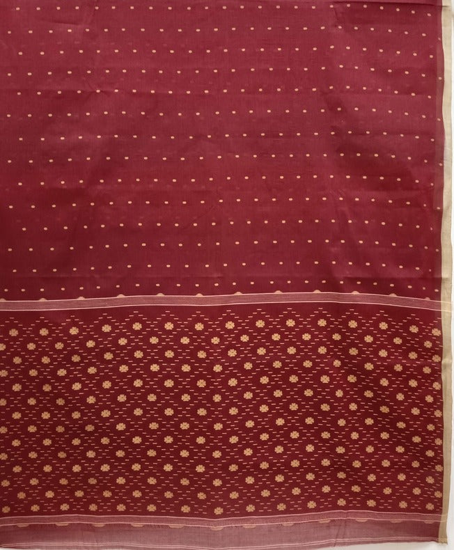 Traditional Maroon & Beige Handwoven Cotton Jamdani Saree By Balaram Saha - (handloom saree, cotton saree, handloom cotton saree, balaram saha online, handloom sarees, balaram saha handloom saree store photos, balaram saha handloom saree store, cotton handloom saree, bengal handloom sarees, pure cotton, cotton saree for women, cotton saree online)     https://www.ovhcloud.com/en-in/