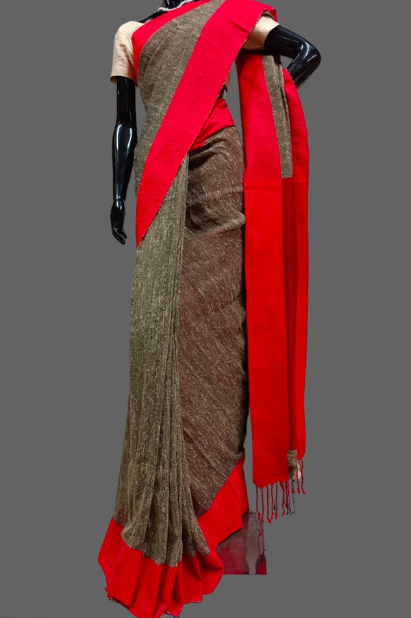 Tussar saree with ghicha weave Balaram Saha