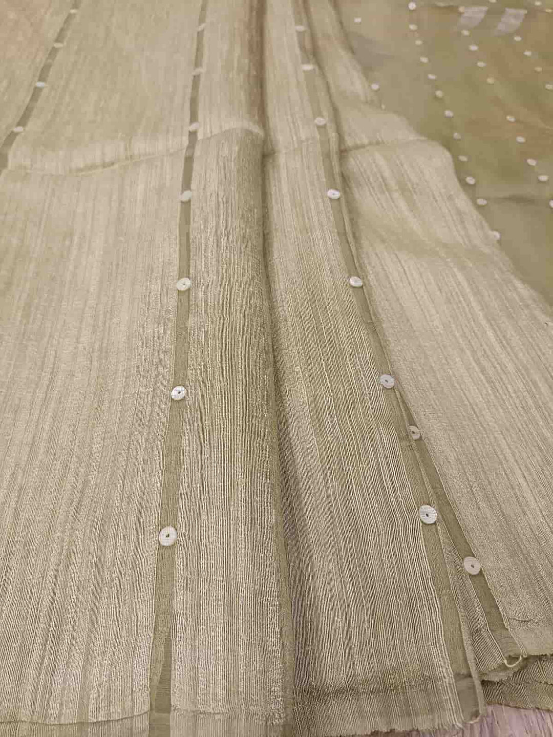 Light Pastel Green Matka Muslin Silk saree Balaram Saha