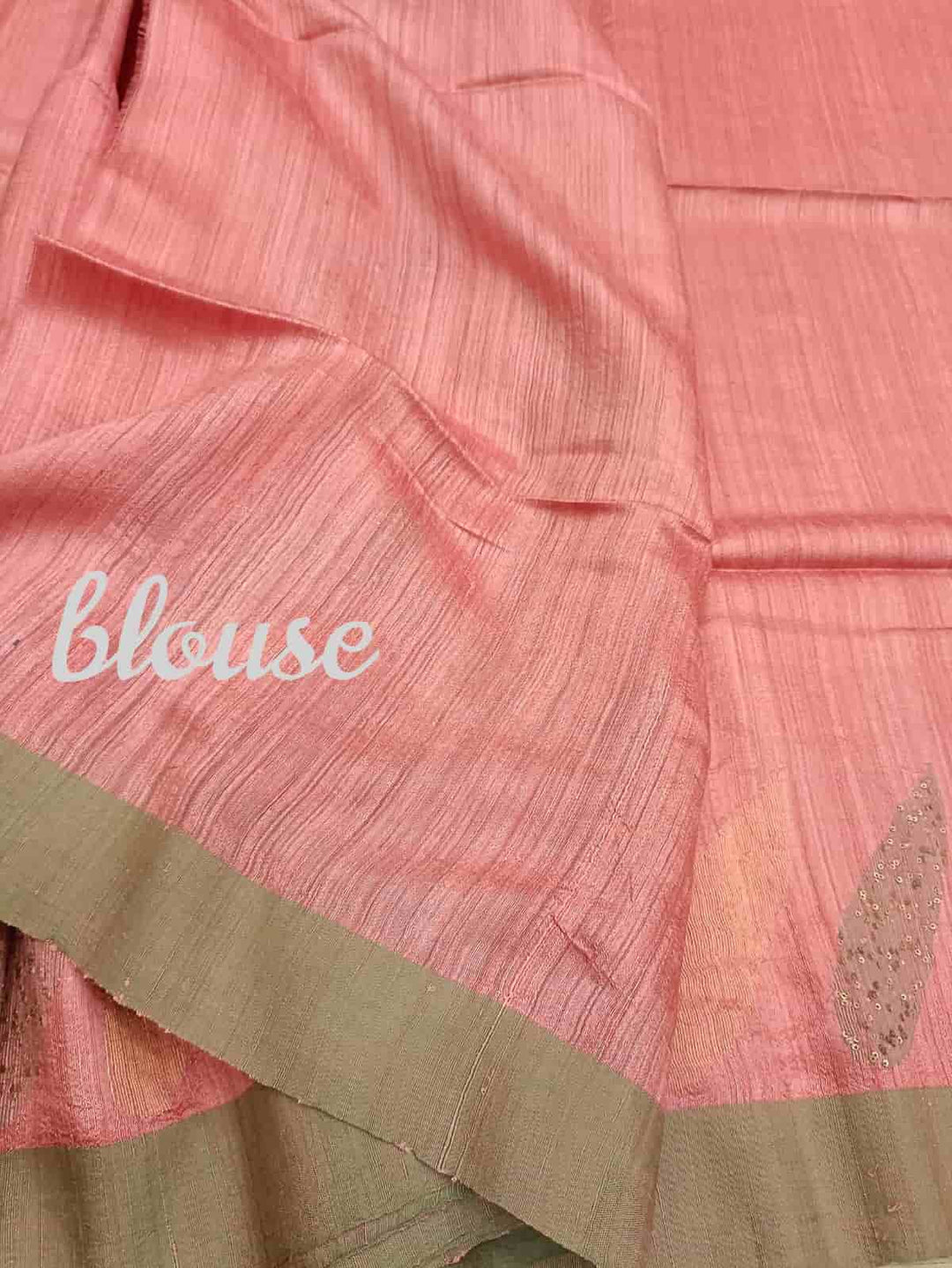 Rose Pink Matka Silk saree Balaram Saha