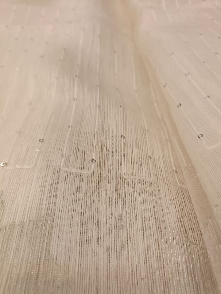 White on White & Silver Matka Muslin Jamdani weave saree Balaram Saha