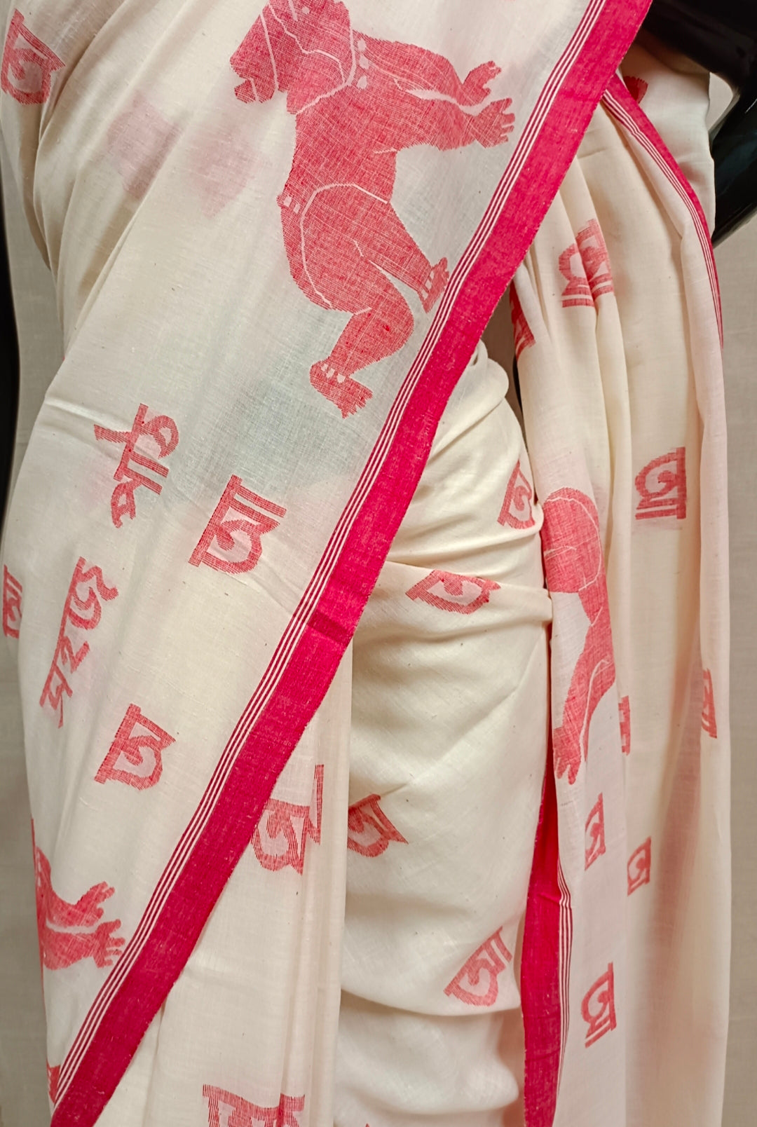 Handloom Handspun Handwoven Dhakai jamdani saree Balaram Saha