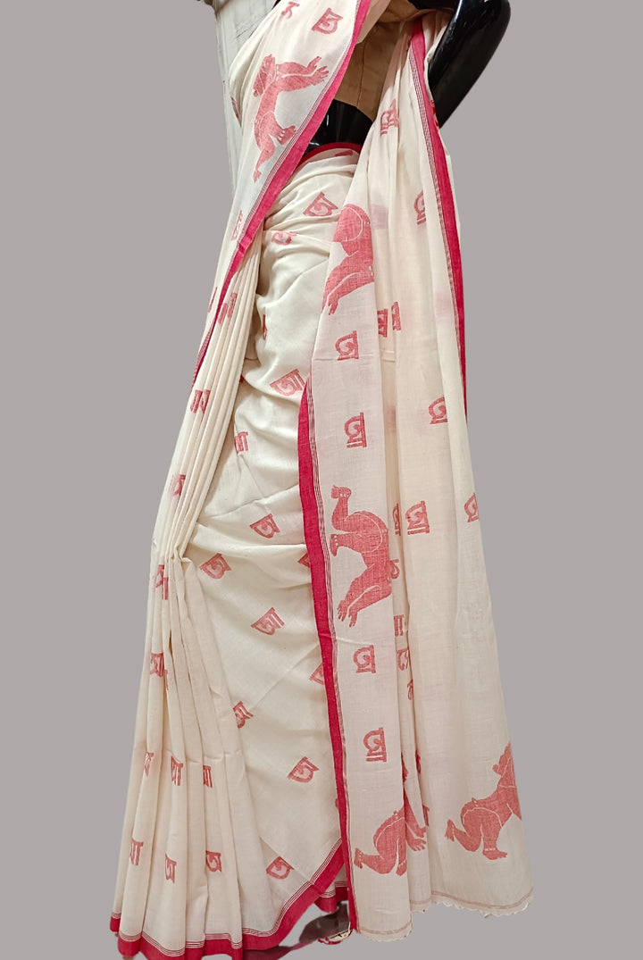 Handloom Handspun Handwoven Dhakai jamdani saree Balaram Saha