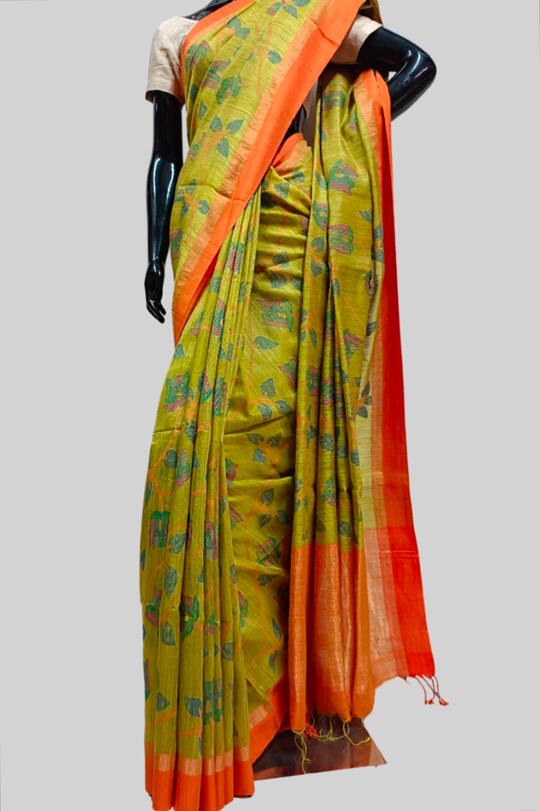 Designer Handloom Matka Silk Jamdani Saree Balaram Saha