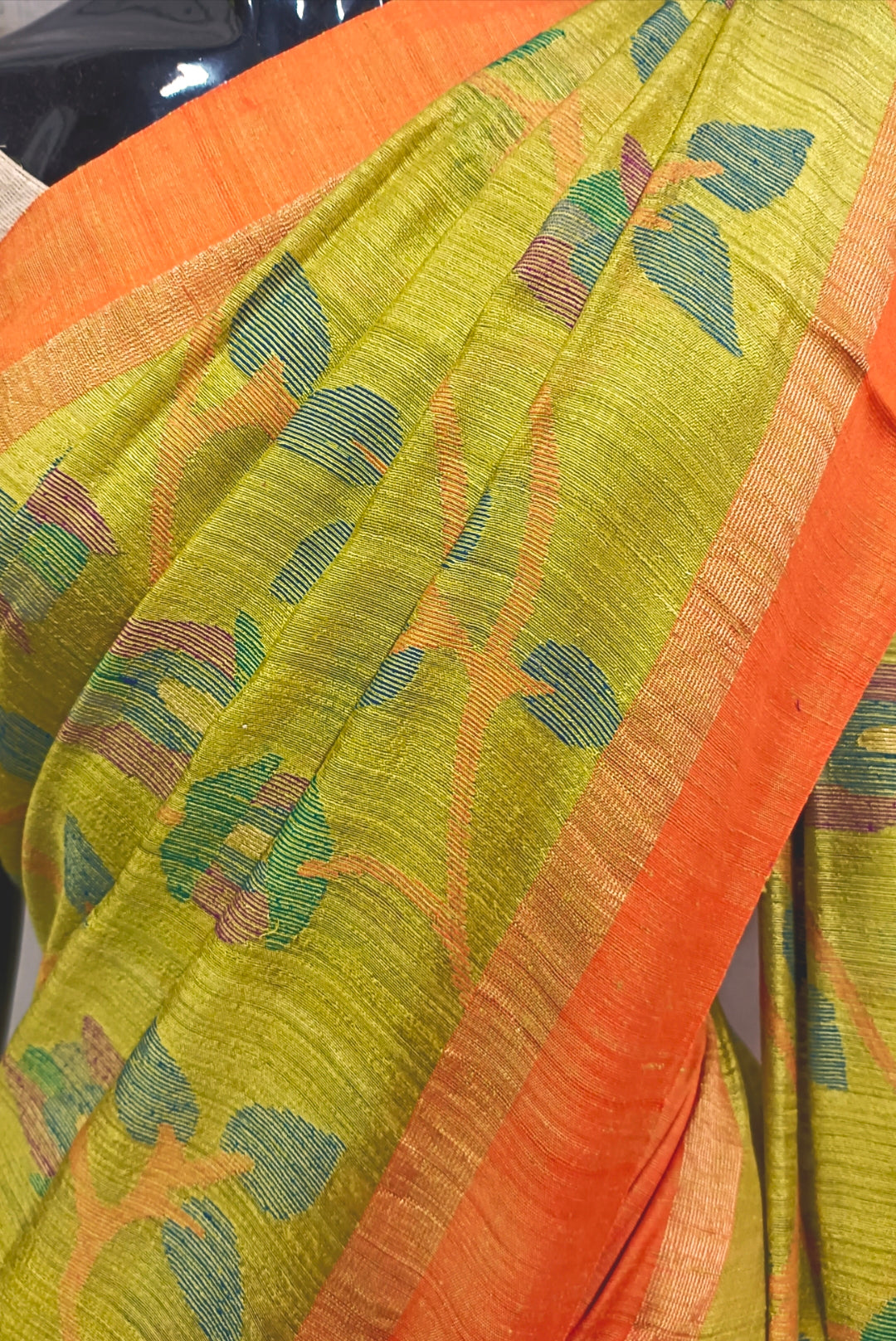 Designer Handloom Matka Silk Jamdani Saree Balaram Saha