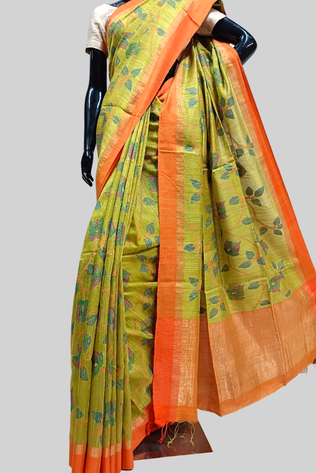 Designer Handloom Matka Silk Jamdani Saree Balaram Saha