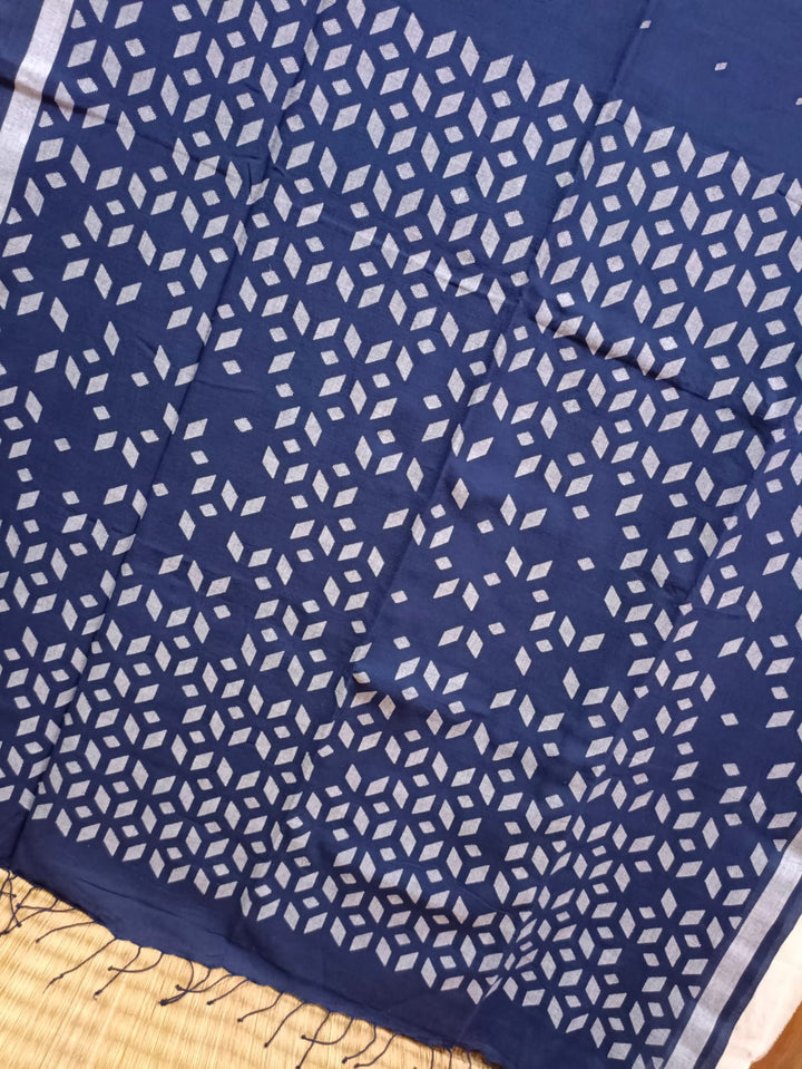Handloom Handspun Khadi Saree ( Indigo) Balaram Saha