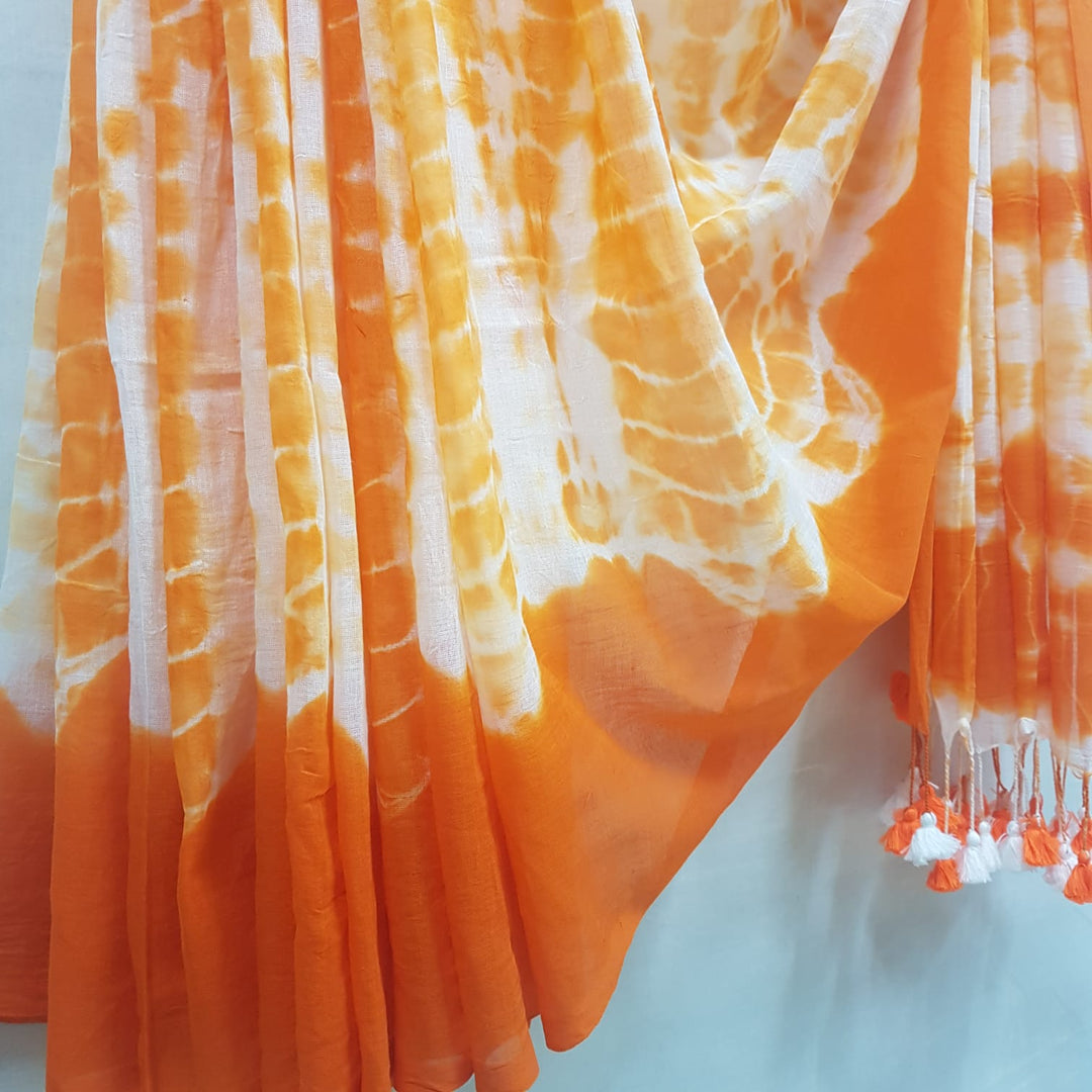 Super Soft Handloom MulL Cotton Shibori Saree Balaram Saha
