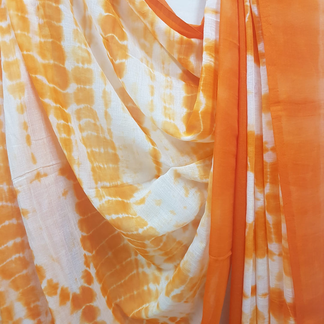 Super Soft Handloom MulL Cotton Shibori Saree Balaram Saha