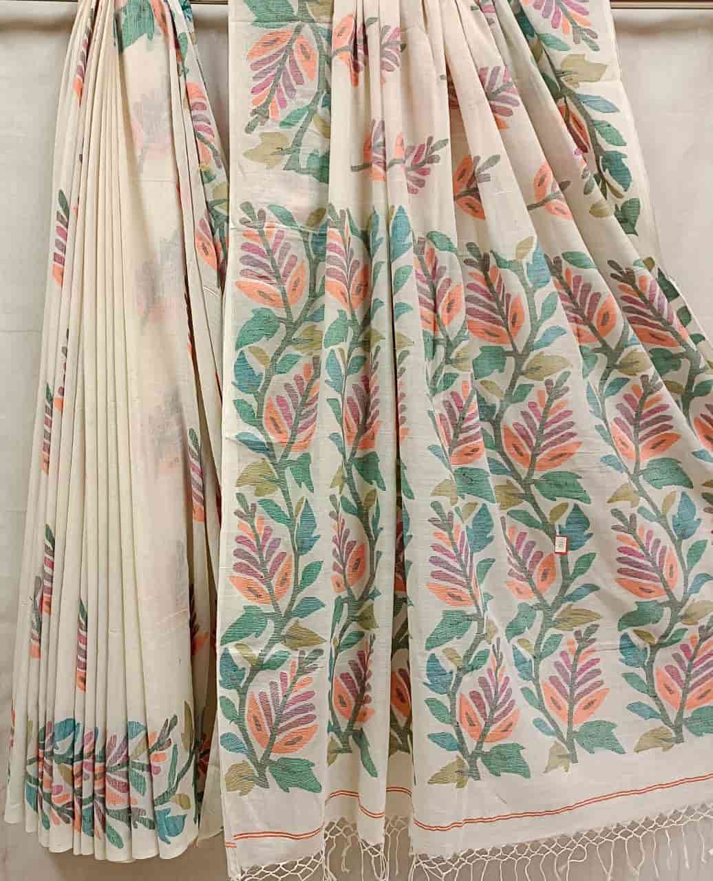 Handwoven Jamdani Saree – Soft Cotton Charm by Balaram Saha