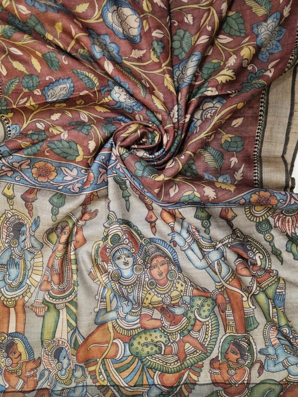 Pen Kalamkari Sarees: A Heritage Handloom Treasure at Balaram Saha Shop