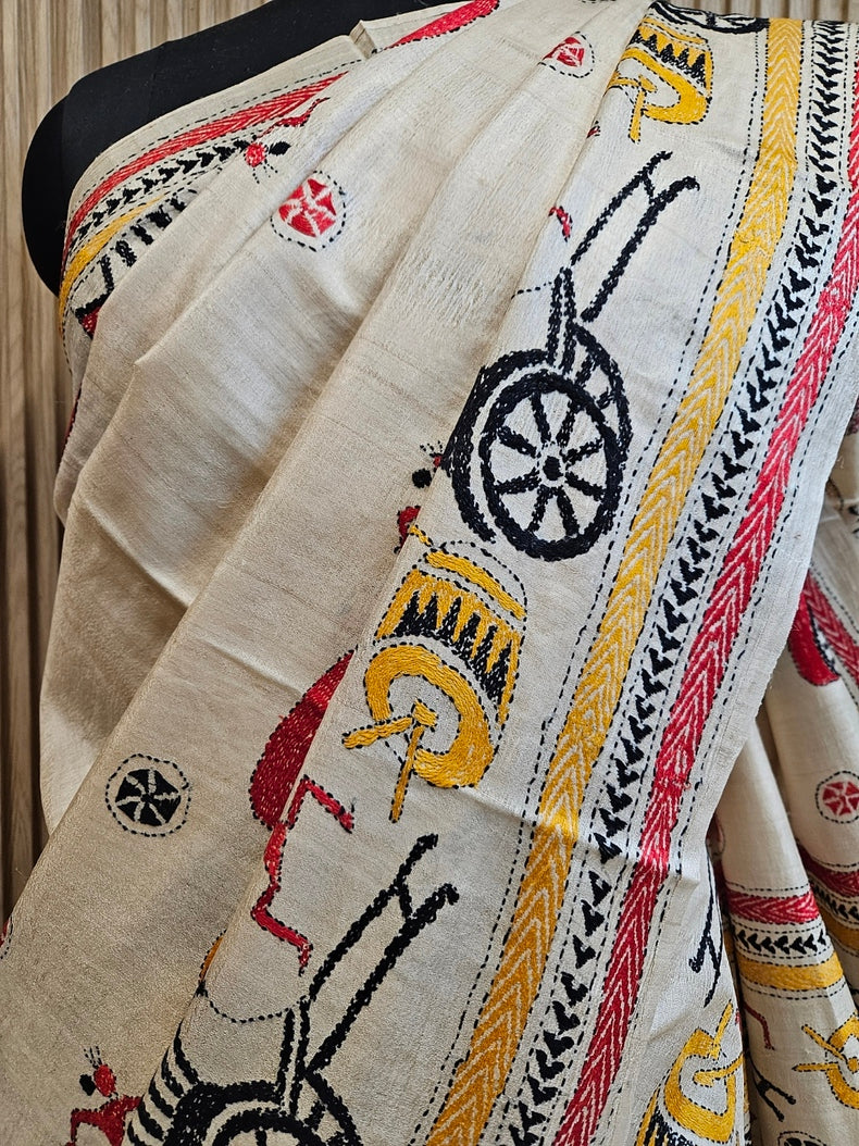 Kantha Stitch Saree Wholesale Shop in Kolkata