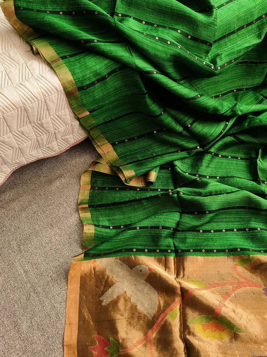 From the Rough Elegance of Time: How Balaram Saha Revives Vintage Matka Silk Artistry