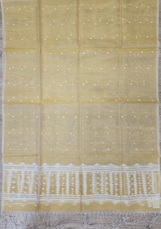 Handloom Muslin Silk Handwoven Jamdani Dupattas Balaram Saha