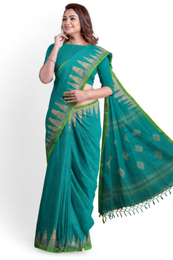 Aqua Blue & Green Handloom Premium Cotton Saree With Temple Border Balaram Saha (handloom saree, cotton saree, handloom cotton saree, balaram saha online, handloom sarees, balaram saha handloom saree store photos, balaram saha handloom saree store, cotton handloom saree, bengal handloom sarees, pure cotton, cotton saree for women, cotton saree online)  https://www.usatoday.com/