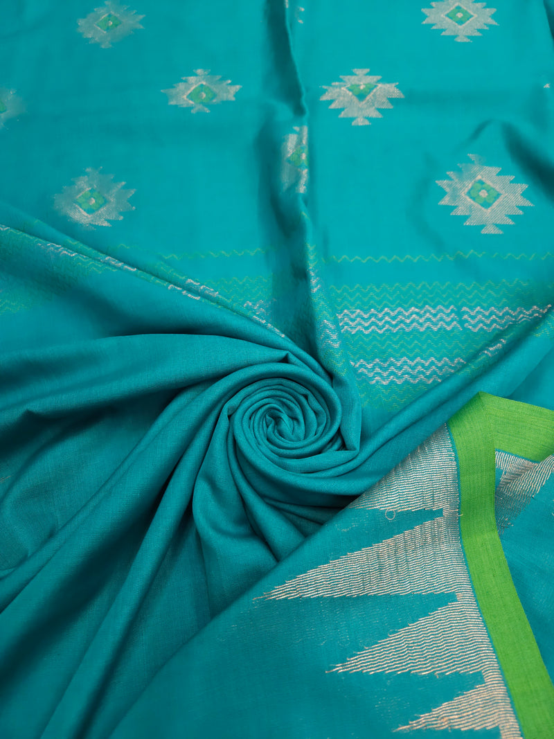 Aqua Blue & Green Handloom Premium Cotton Saree With Temple Border Balaram Saha (handloom saree, cotton saree, handloom cotton saree, balaram saha online, handloom sarees, balaram saha handloom saree store photos, balaram saha handloom saree store, cotton handloom saree, bengal handloom sarees, pure cotton, cotton saree for women, cotton saree online)  https://www.ted.com/?geo=hi