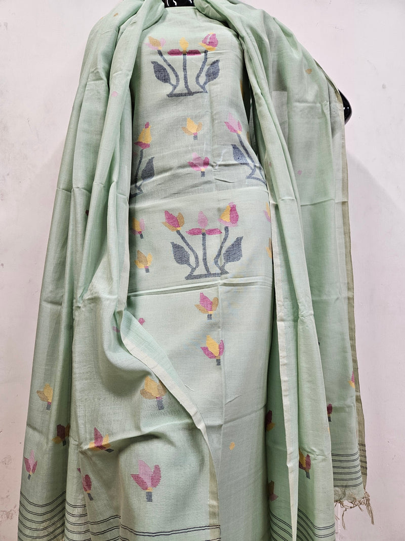 Artisanal Freshness: Balaram Saha's Light Green Cotton Jamdani Kurta Set - (balaram saha online, Handloom Dupatta, Handwoven Jamdani, Handspun Cotton, jamdani dupatta, balaram saha dupatta, cotton jamdani dupatta, jamdani dupatta online, dhakai jamdani dupatta, dupatta collection, dupatta)   https://github.com/