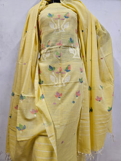 Artisanal Sunshine: Balaram Saha's Yellow Cotton Jamdani Kurta Set - (balaram saha online, Handloom Dupatta, Handwoven Jamdani, Handspun Cotton, jamdani dupatta, balaram saha dupatta, cotton jamdani dupatta, jamdani dupatta online, dhakai jamdani dupatta, dupatta collection, dupatta)   https://european-union.europa.eu/select-language?destination=/node/1