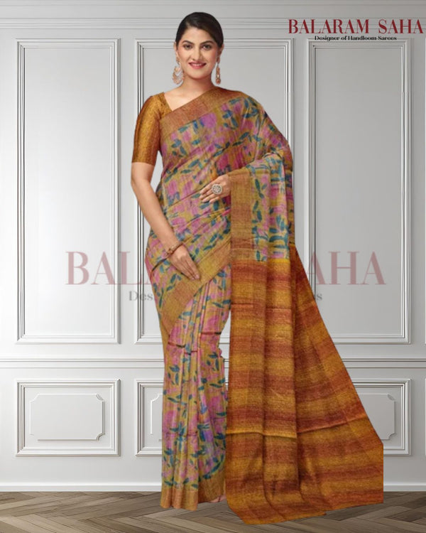 Balaram Saha: A Burst of Sunshine - Mustard Handloom Tussar Silk Saree - (handloom saree, silk saree, handloom silk saree, balaram saha online, silk sarees, silk handloom saree, bengal handloom sarees, pure silk, tussar silk saree, pure tussar silk sarees, tussar silk sarees, silk saree online)   https://telegra.ph/