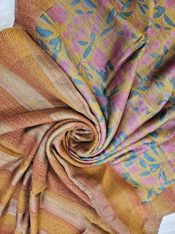 Balaram Saha: A Burst of Sunshine - Mustard Handloom Tussar Silk Saree Balaram Saha   https://www.mynavi.jp/