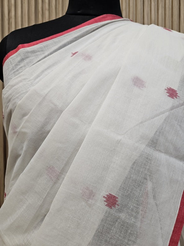 Balaram Saha Presents: Off-White & Red Handwoven Cotton Jamdani Saree -  (handloom saree, jamdani saree, jamdani sarees, cotton jamdani saree, jamdani cotton saree, handloom cotton saree, balaram saha online, jamdani saree online, soft jamdani saree, dhakai jamdani saree, dhakai jamdani saree, Jamdani Border Saree, handloom saree, balaram saha saree, balaram saha gariahat)

www.vimeo.com