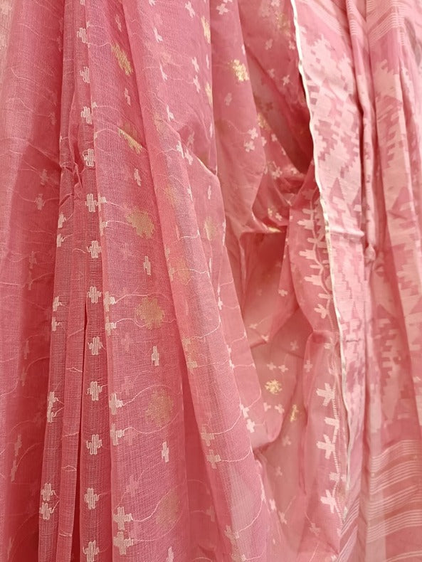 Must-Have Summer Saree: Balaram Saha's Peach & White Dhakai Jamdani Saree Balaram Saha   https://www.sciencedirect.com/