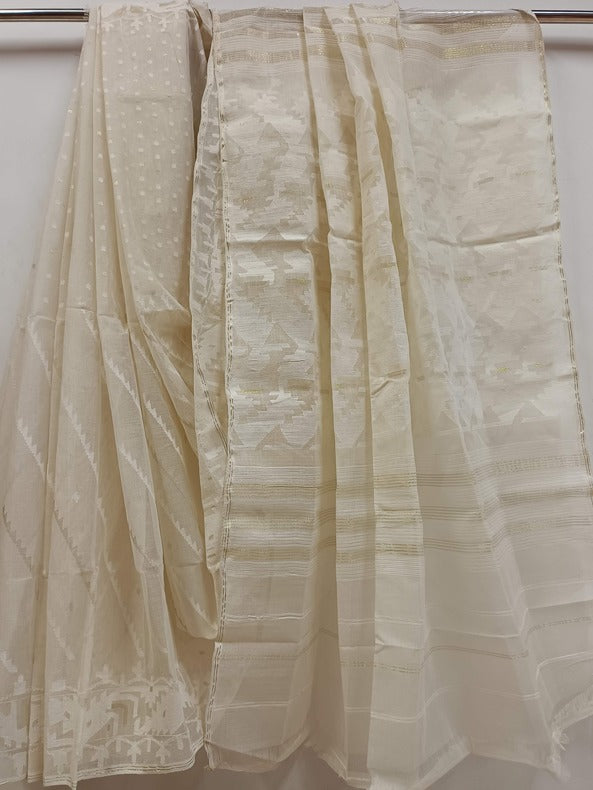 Embrace Elegance: Bangladesh Dhakai White On White & Gold Handwoven Cotton Jamdani Saree  (handloom saree, jamdani saree, jamdani sarees, cotton jamdani saree, jamdani cotton saree, handloom cotton saree, balaram saha online, jamdani saree online, soft jamdani saree, dhakai jamdani saree, dhakai jamdani sarees, Jamdani Border Saree, balaram saha handloom saree store photos)    https://www.newsweek.com/