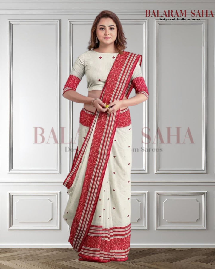 Bangladesh Dhakai White & Gold Handwoven Cotton Jamdani Saree by Balaram Saha - handloom saree, jamdani saree, jamdani sarees, cotton jamdani saree, jamdani cotton saree, handloom cotton saree, balaram saha online, jamdani saree online, soft jamdani saree, dhakai jamdani saree, dhakai jamdani saree, Jamdani Border Saree, handloom saree     https://www.wikipedia.org/
