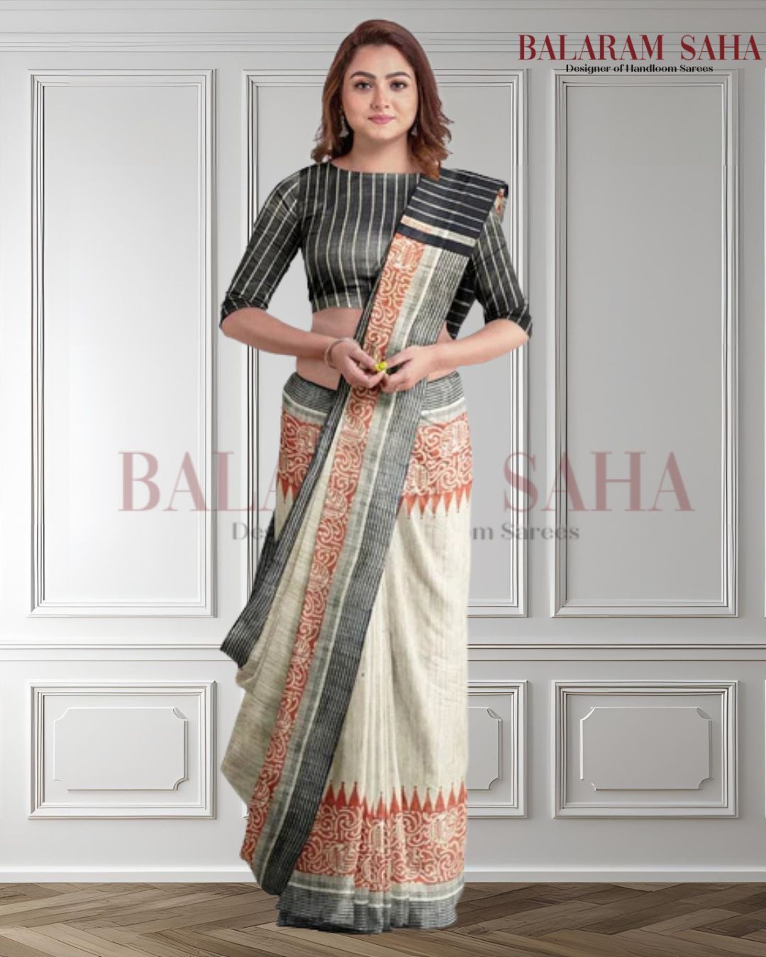 Beige & Black Handloom Ghich Tussar Printed Silk Saree by Balaram Saha - (handloom saree, silk saree, handloom silk saree, balaram saha online, silk sarees, silk handloom saree, bengal handloom sarees, pure silk, silk saree online, tussar silk saree, tussar silk, bengali silk saree)  https://www.tagesspiegel.de/
